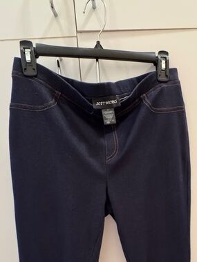 SOFTWORKS denim leggings size 8